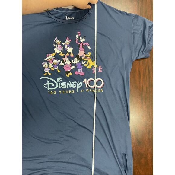 Disney 100 Mickey and Friends Blue Sleepwear Shirt/ Gown Size X-Large - Picture 10 of 11